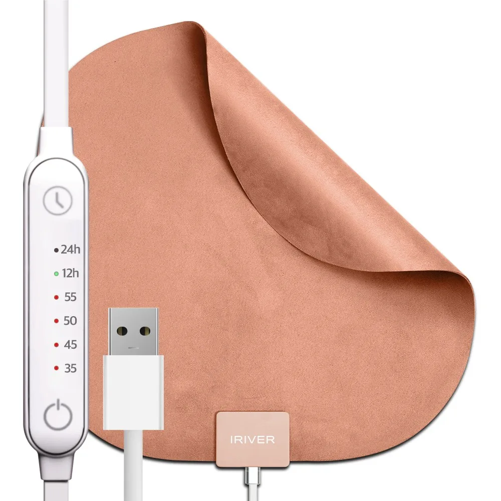 아이리버 USB 온열 전기방석 IHP-270U, 만다린오렌지