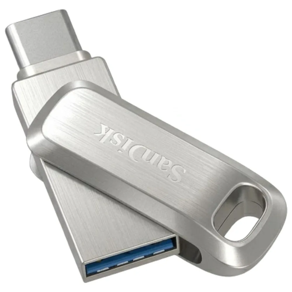 샌디스크 Ultra Dual Drive Luxe SDDDC4-128G-G46 128GB 샴페인 실버 USB-A 보호마개 포함 1개