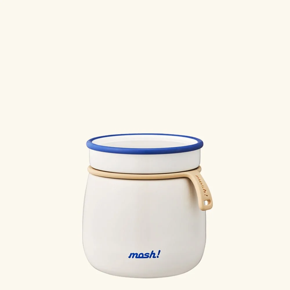 모슈 보온보냉 라떼 푸드자 화이트, 480ml, 1개