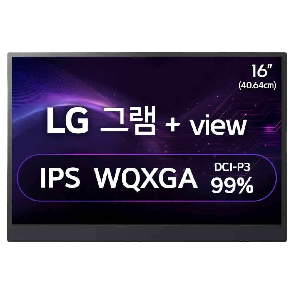 LG전자 WQXGA 그램 +View 모니터 40cm 16MR70